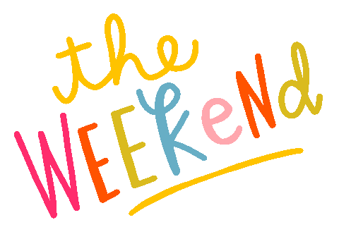 The Weekend Friday Sticker by Linzie Hunter