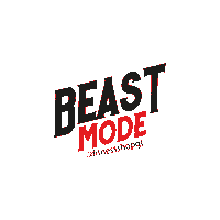 fitnessshopgt fitness beast mode gym bro fitness shop Sticker