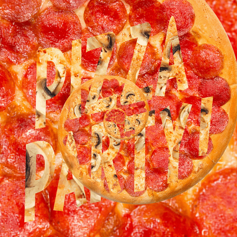 konczakowski giphyupload party food pizza GIF