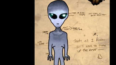 razimus giphygifmaker area 51 grey alien bob lazar GIF