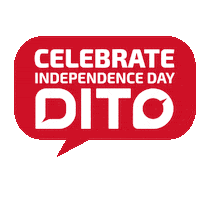 Independence Day Fun Sticker by DITO Telecommunity