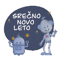 Christmas Robots Sticker by tehnopark