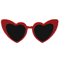 heart sunglasses Sticker by Worn to Adorn