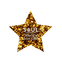 Chill Out Stars Sticker by Soul CBD