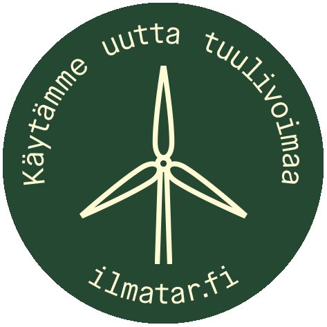 ilmatar green power wind green energy Sticker