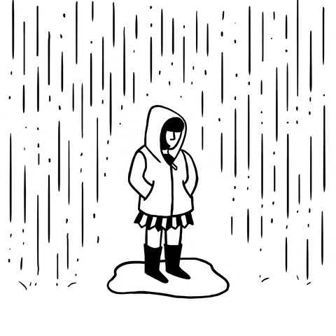 angry rain GIF by Laurène Boglio