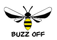 Jenn4387 fly bee off buzz Sticker