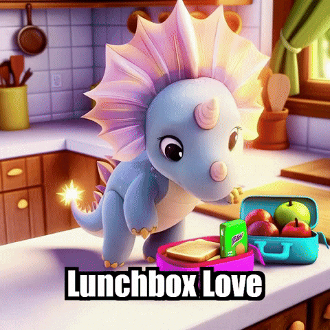 Kids Lunch GIF by Divineasaur