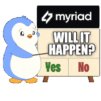 Guess Yes Or No Sticker by Pudgy Penguins