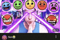 Praying Geometry Dash GIF