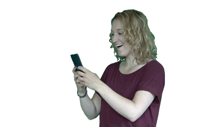 JentelDaniecke giphyupload laugh phone online Sticker