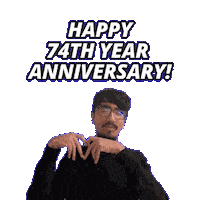 74Th Anniversary Sticker