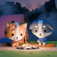 Camping Adventure Time GIF by The Plooshies