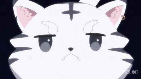 funimation giphygifmaker anime cat roar GIF