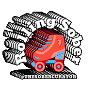 Roller Skating Sticker by The Sober Curator