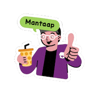 Thumbs Mantap Sticker by Gojekmm