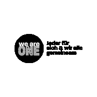We Are One Sticker by Stockanotti
