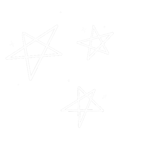 White Stars Sticker