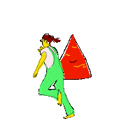 3D Running Sticker by Nico Daunt