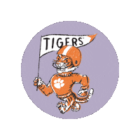 Football Vintage Sticker by Tigertown Graphics
