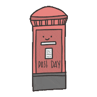 munkifeetdesigns post mail happy post royal mail Sticker