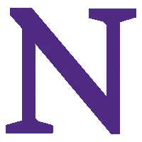 Purple And White Sticker by Northwestern University