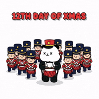 12 Days Of Christmas Xmas Countdown GIF by Kanpai Pandas