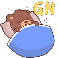 Tired Good Night Sticker by BEARISH