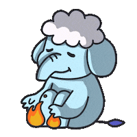 코끼리 Sticker by imaginecne