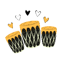 Drums Punta Sticker by Heritage Education Network Belize