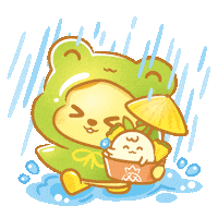 Summer Raining Sticker