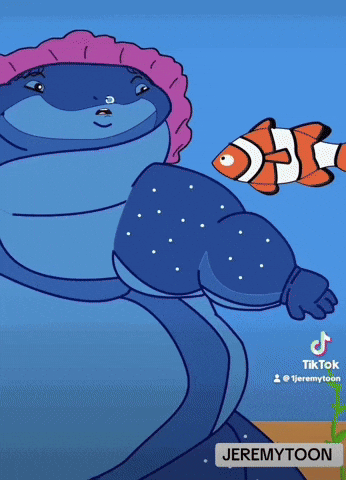 JEREMYTOON fish whale disgust nemo GIF