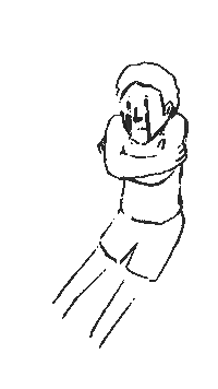 Sad Illustration Sticker