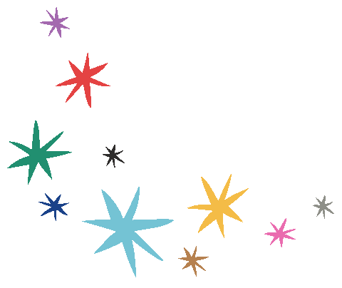 Stars Sparkle Sticker by Erstwilder