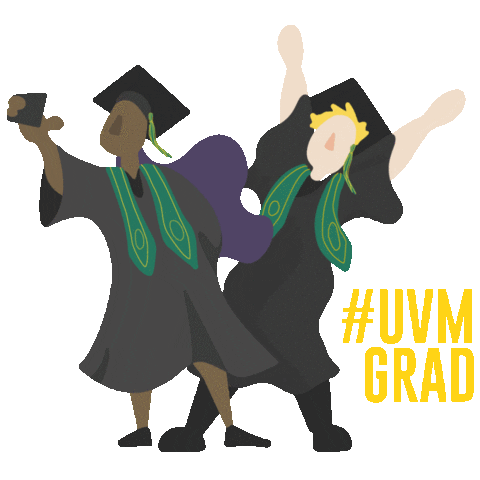 Graduation Vt Sticker by University of Vermont
