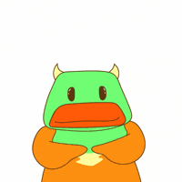 Duck Blushing GIF