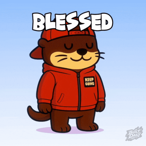 Feeling Blessed Bless GIF by Built Daily