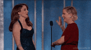 high five amy poehler GIF by Saturday Night Live