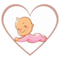 Girl Baby Sticker by Fadia Chalouhi