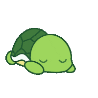 Turtles Sleeping Sticker by Jugendtagung