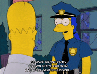 homer simpson police GIF