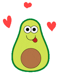 AvoDoggo love fun hearts in love Sticker