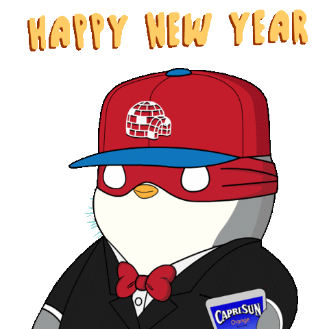 New Year Penguin Sticker by Pudgy Penguins