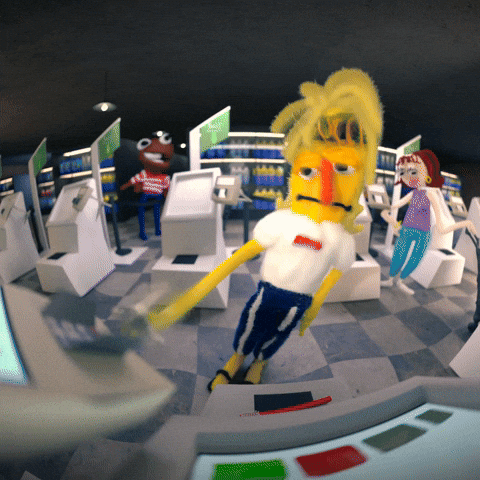 Animation Dont Hug Me Im Scared GIF by tokyomegaplex