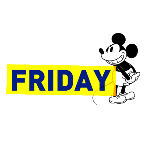Disney Friday Sticker by Mickey Mouse
