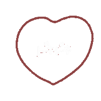 Heart 赤 Sticker
