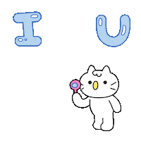 I Love You Cat Sticker