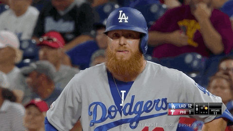 thefrosty giphyupload nope dodgers justin turner GIF