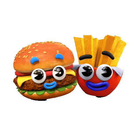 Happy Food Sticker by Grido