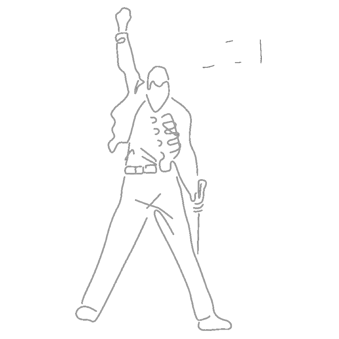 Freddie Mercury Sticker by Hard Rock Cafe